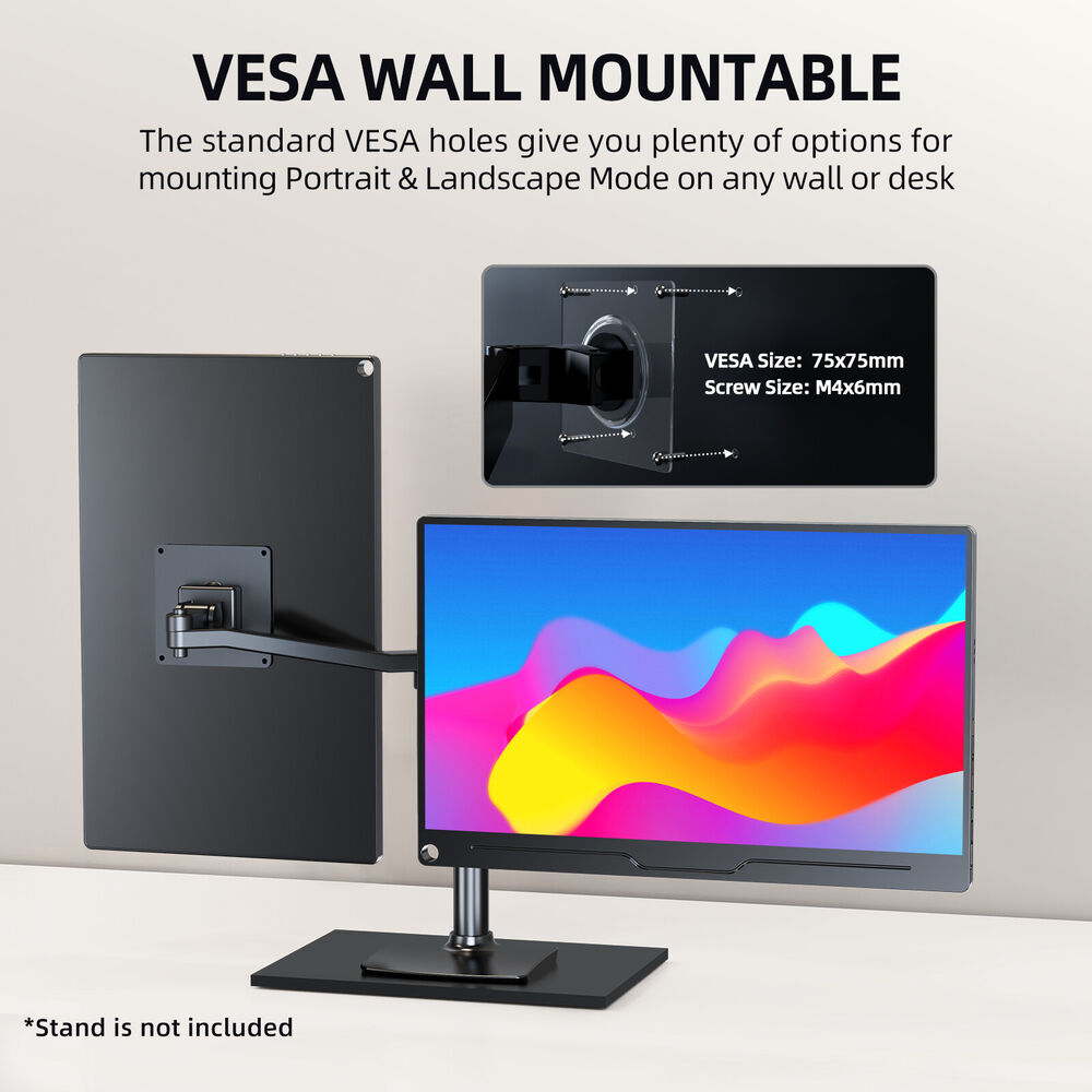Reconditioned 15.6" UPERFECT 1080P FHD Portable Monitor for Gaming Laptops
