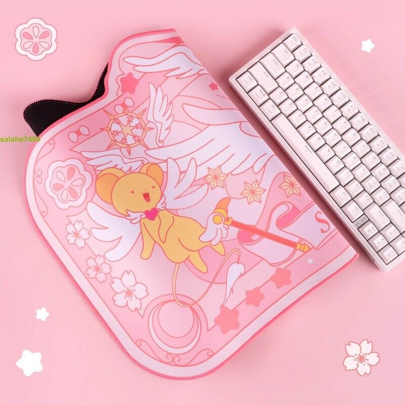 Card Captor Sakura Mouse Pad - Cute Pink Anime Desk Mat for Girls
