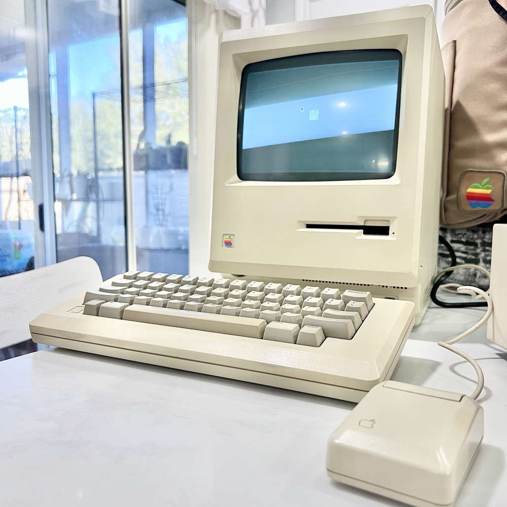Vintage Apple Macintosh 512K Computer with Accessories
