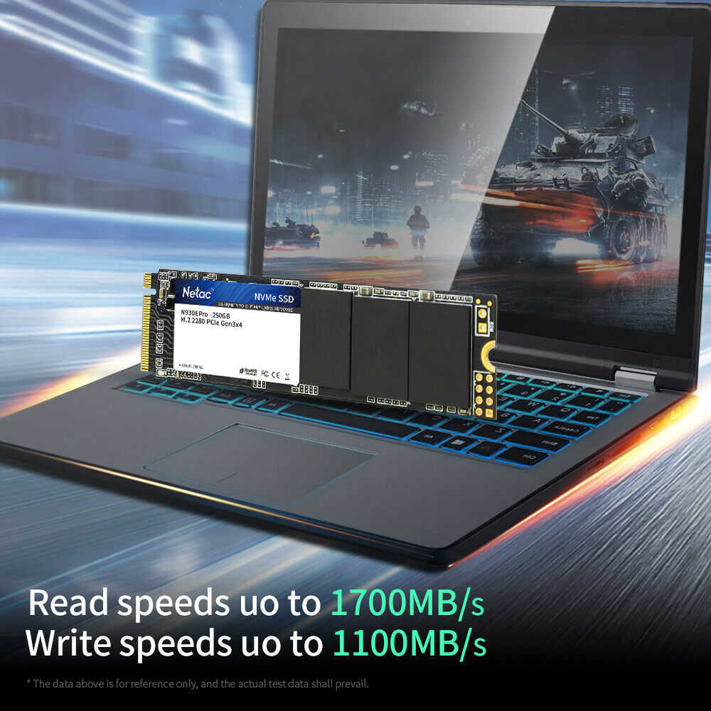 Netac 2.5" SATA III M.2 NVMe PCIe Gen 3.0x4 Internal SSD