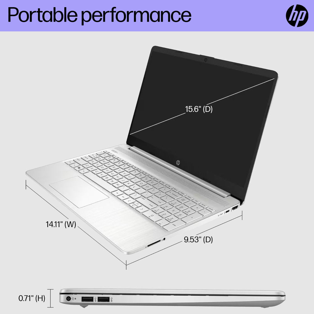 2024 HP Pavilion Laptop 15 Touch - 12th Gen Intel i3, 32GB RAM, 1TB SSD, Windows 11 Pro