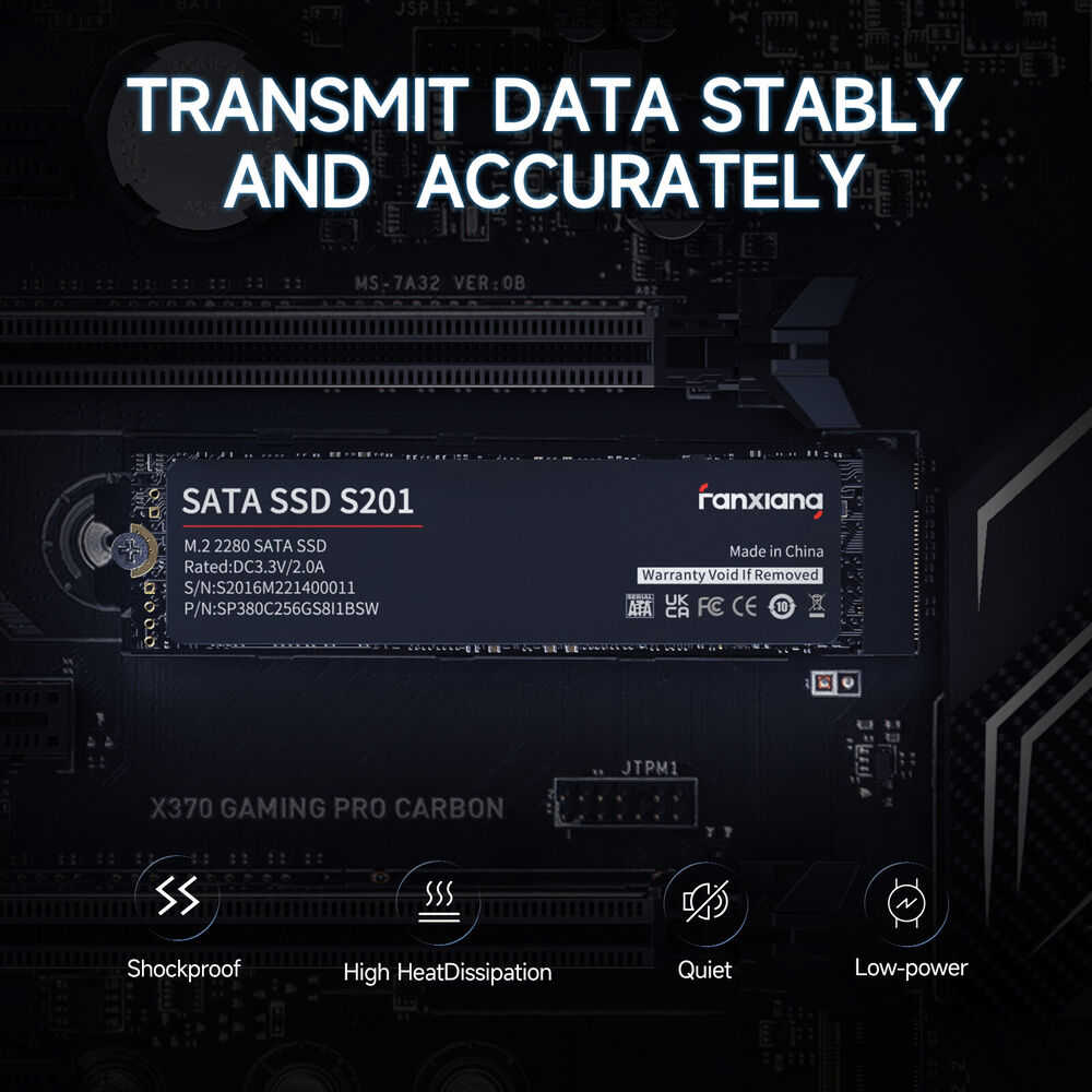 Fanxiang M.2 SATA SSD 1TB/2TB with SLC Cache, 3D NAND TLC Internal Drive