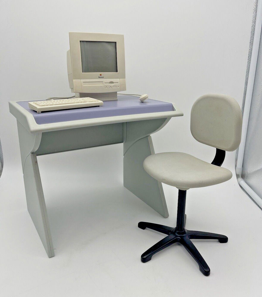 1996 American Girl Mini Macintosh Computer with Desk & Chair Set