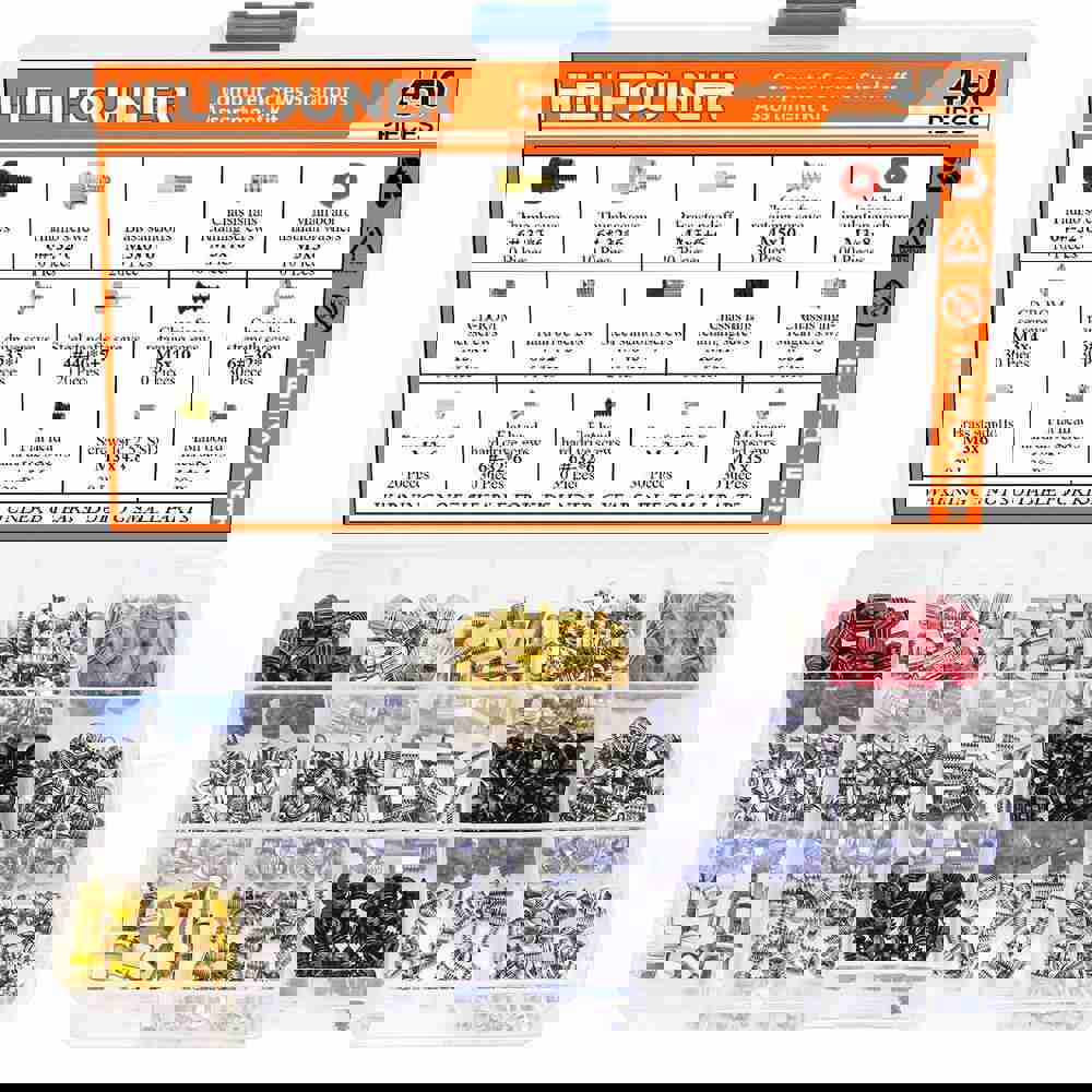 Premium 450-Piece Computer Screw Kit - Ultimate DIY Solution