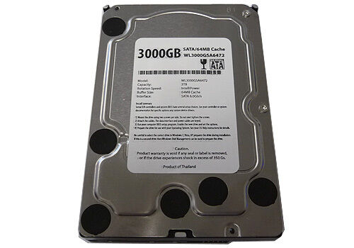 WL 3TB 64MB Cache SATA 6.0Gb/s Internal Desktop Hard Drive - 1 Year Warranty