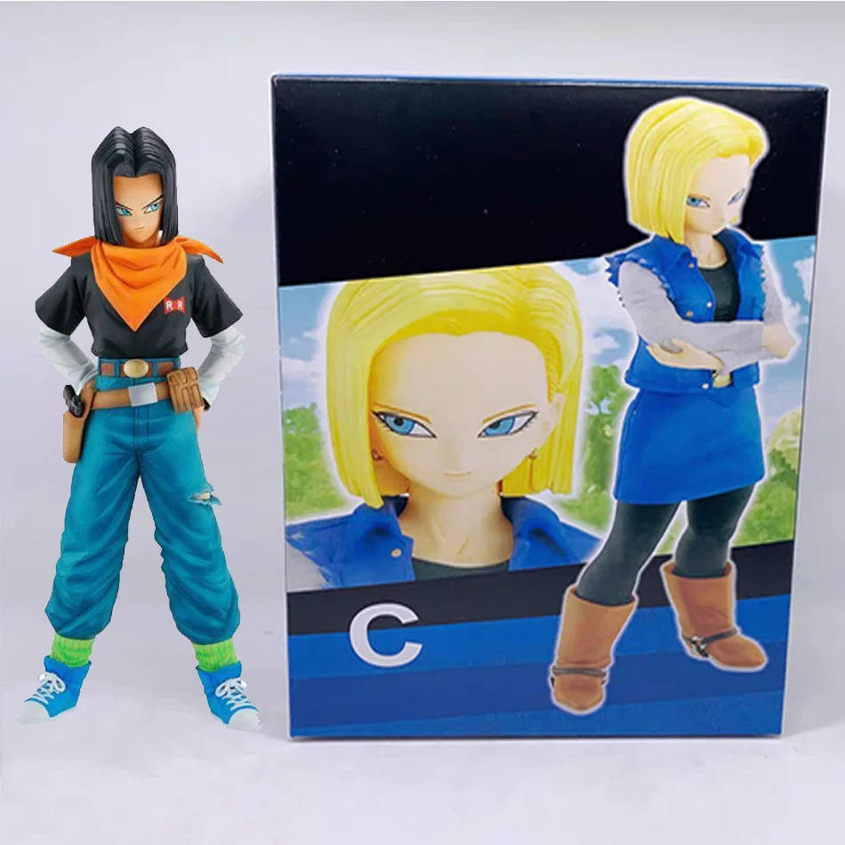 24CM Dragon Ball Z Android 17 & 18 PVC Action Figures Collection