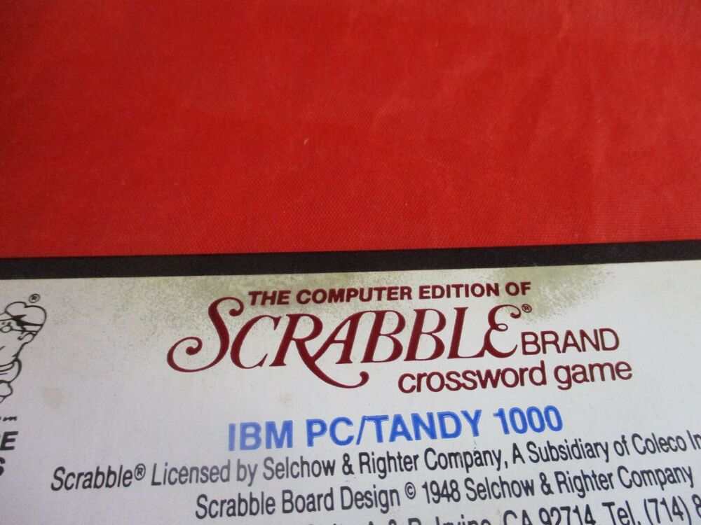 Vintage Scrabble Computer Edition for IBM PC Tandy 1000