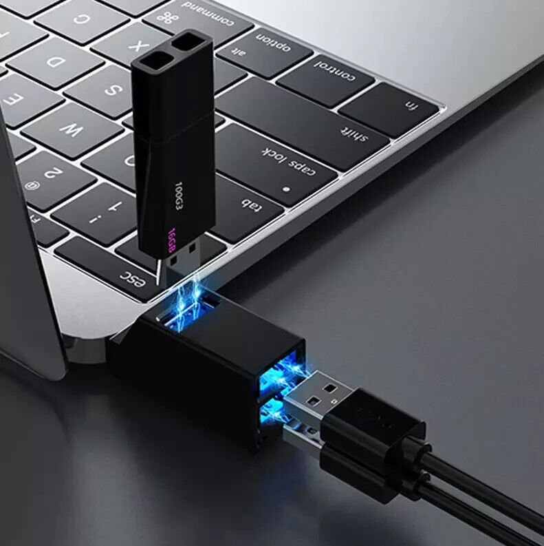 3 Port USB 3.0 Hub - High Speed Portable Splitter Box