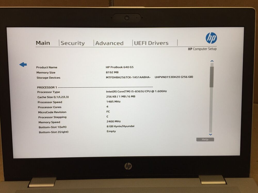 HP ProBook 640 G5 14" FHD Laptop with i5-8365U, 8GB DDR4, 256GB SSD