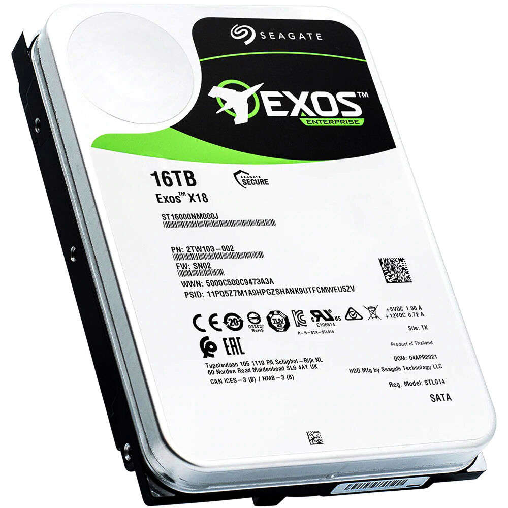 Seagate Exos 16TB Enterprise HDD for High-Capacity Storage