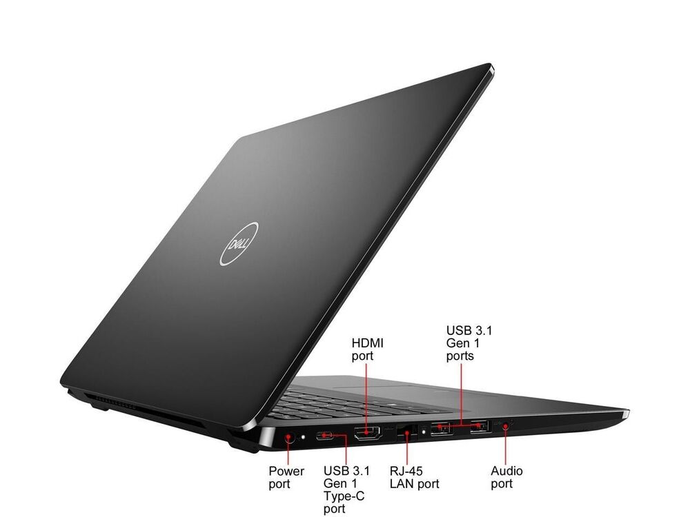 Dell Latitude 14" HD Business Laptop PC with i5-8265U, Up to 32GB RAM, 4TB M.2 Storage