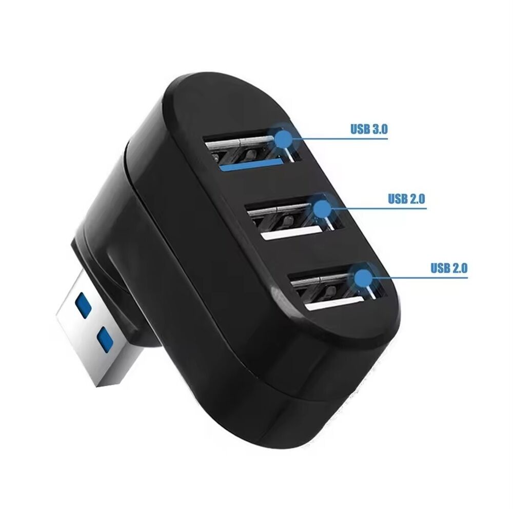 3 Port USB 3.0 Hub Splitter for Enhanced Connectivity