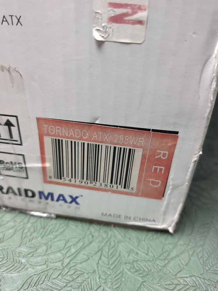 RaidMax Tornado Red Gaming Computer Case ATX-238WR