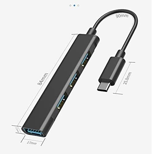 4-Port USB-C Hub Adapter for Multiple Devices