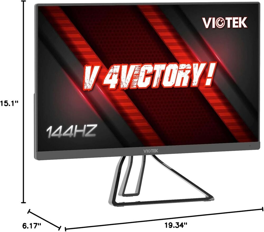 Viotek GFV22CB 22" LED Monitor - 1080P, 144Hz, G-Sync Compatible, FreeSync