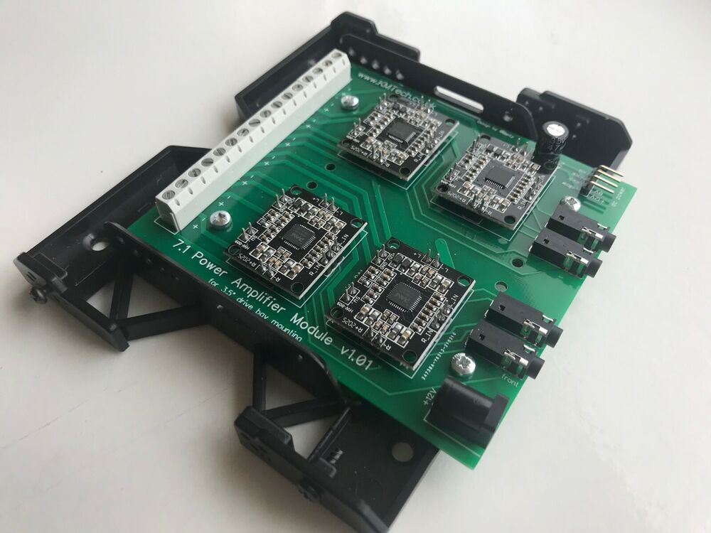 KMTech 7.1 Channel Power Amplifier 8x15W for PC Tower Computers DIY