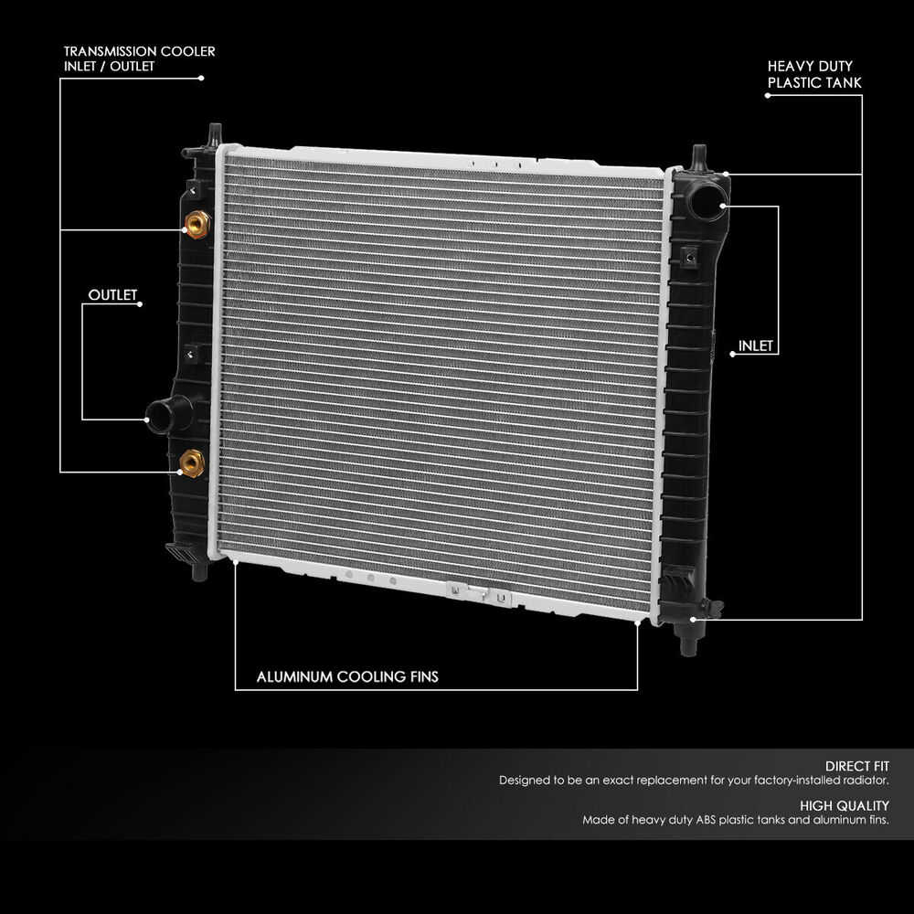 Aluminum Radiator for 04-08 Chevy Aveo Swift+ Wave 1.5/1.6L AT