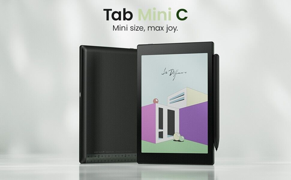 BOOX Tab Mini C 7.8" Color ePaper Tablet with 1 Year Warranty, 64GB Storage, Android 11