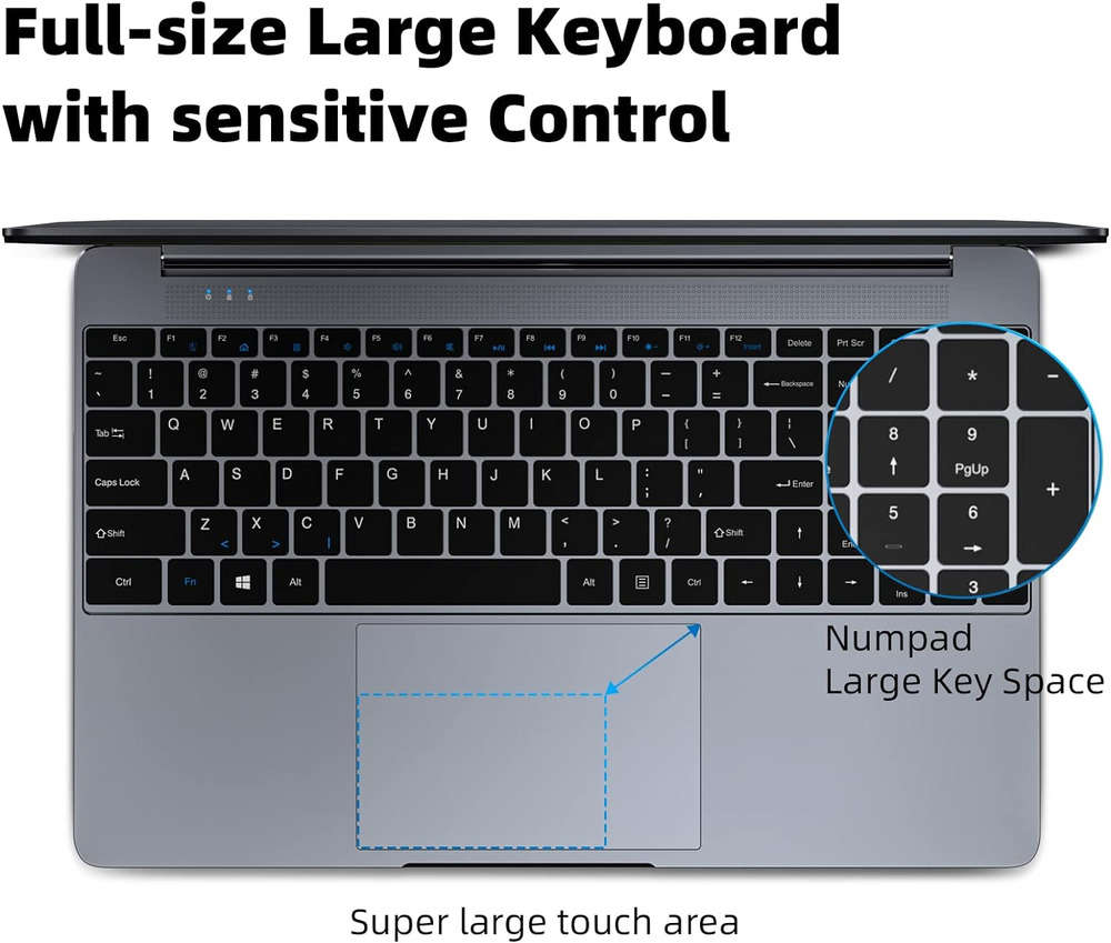 SGIN 15.6 Inch Laptop with Intel Core i3, 8GB RAM, 512GB SSD