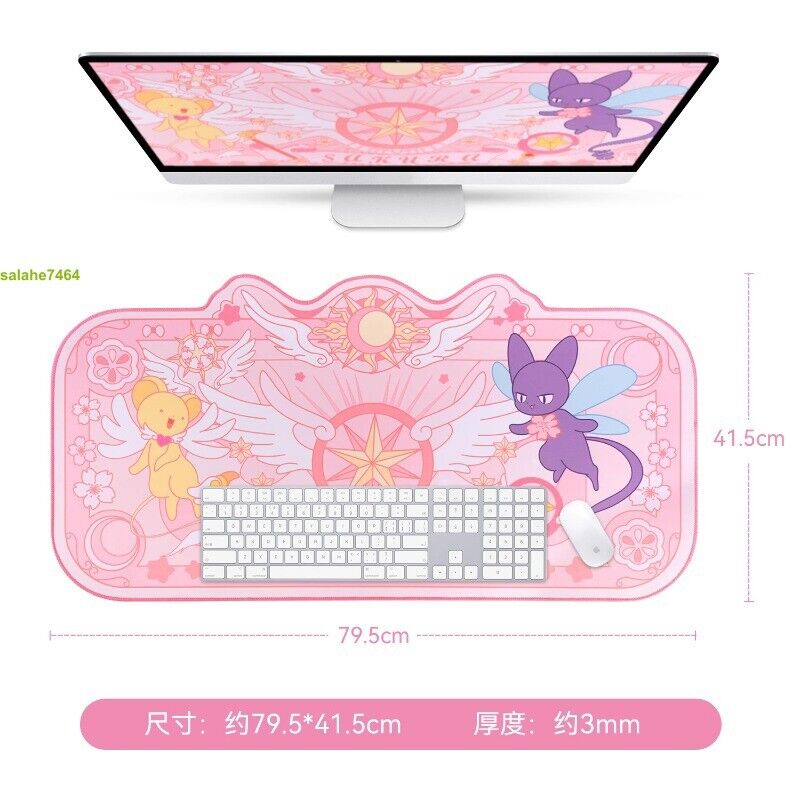 Card Captor Sakura Mouse Pad - Cute Pink Anime Desk Mat for Girls