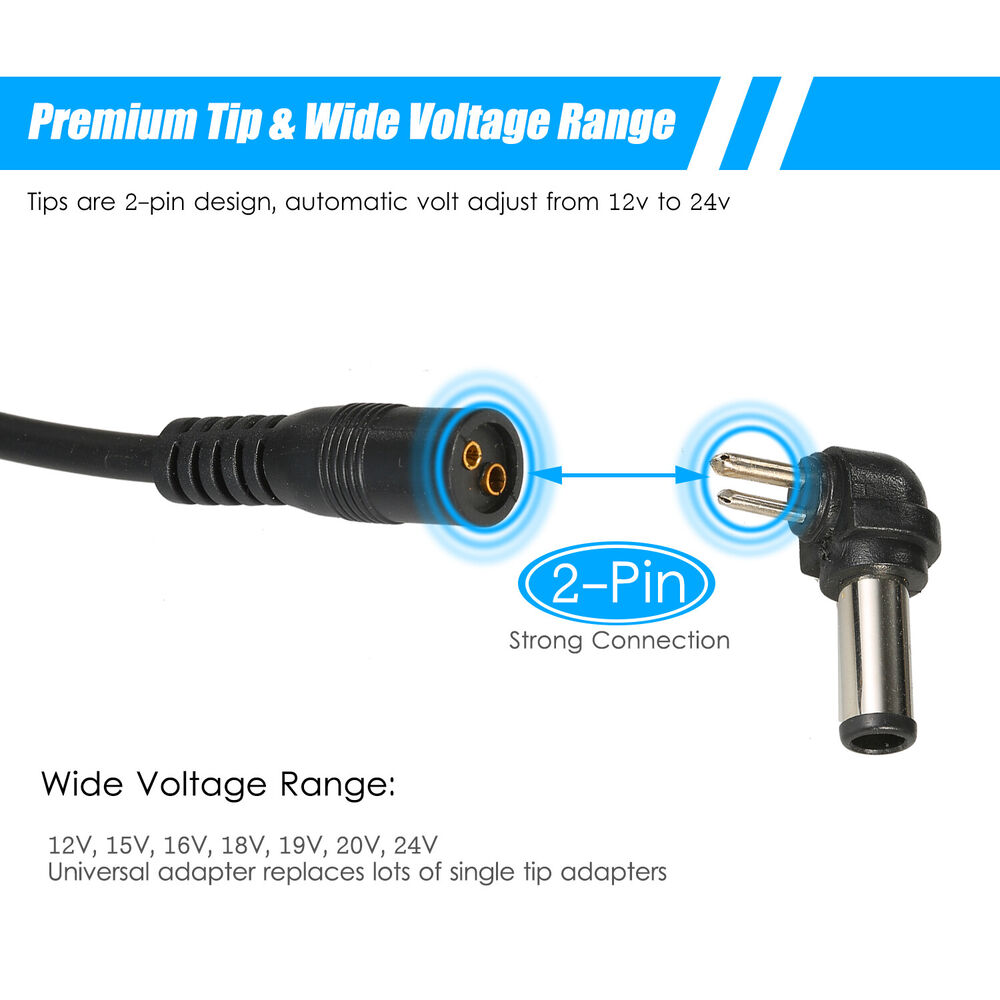 Universal 42-Tip Laptop Charger Adapter Kit
