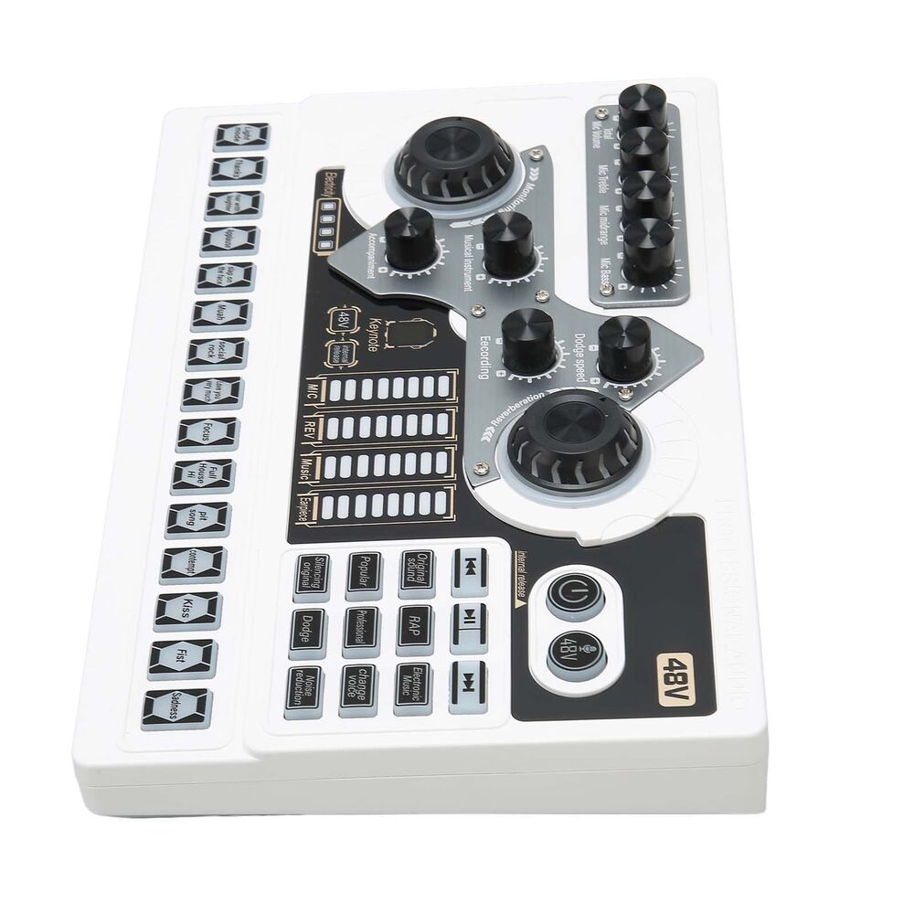 High-Quality Live Sound Card with Noise Reduction for Enhanced Karaoke Experience