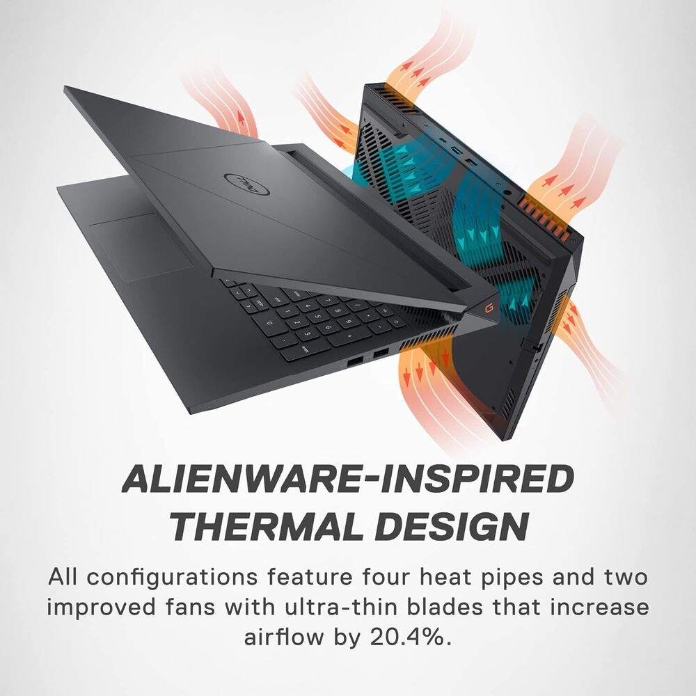 Dell G15 5530 Gaming Laptop - 15.6" FHD, Intel Core i7-13650HX, 14-core, 16GB RAM, 1TB SSD