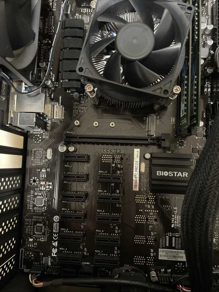 Wenger/Gamdias BTC Mining Case with Biostar Motherboard