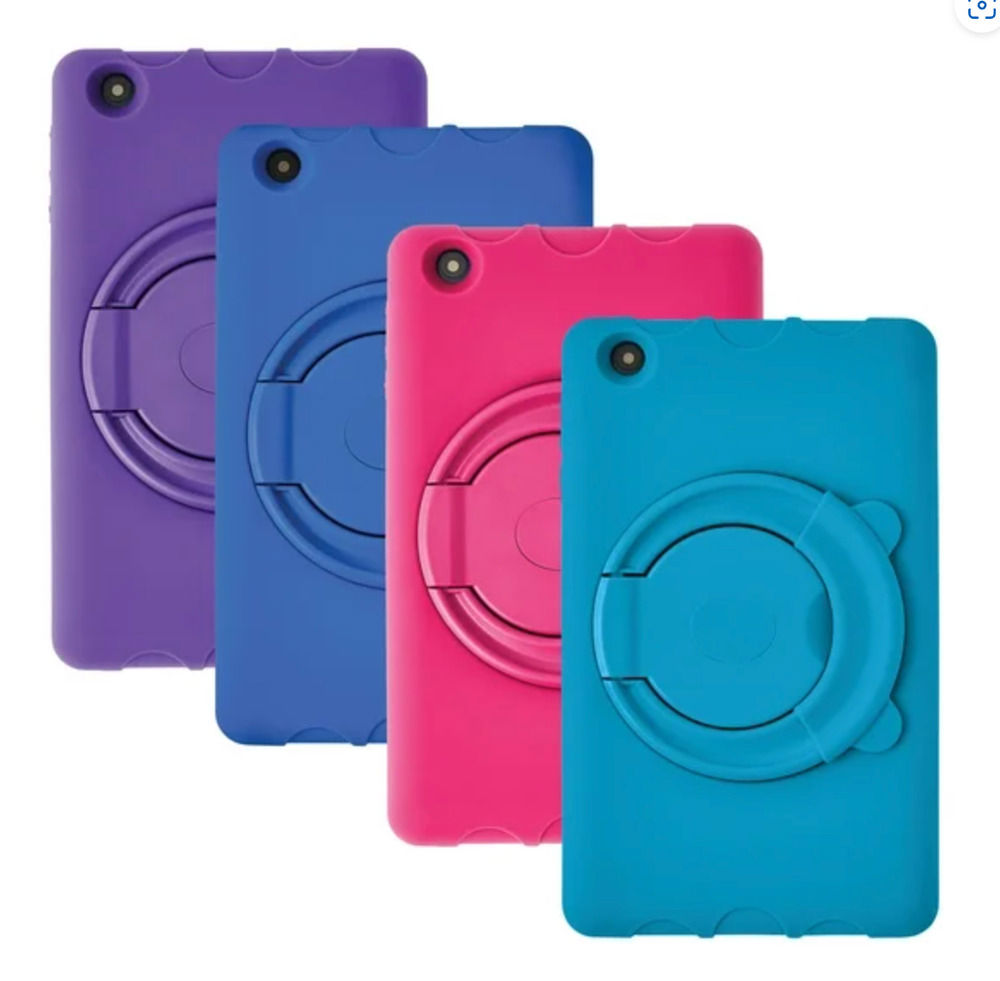 Onn. Surf 8 Kids Tablet 32GB Android with Blue Rubberized Sleeve & Stand