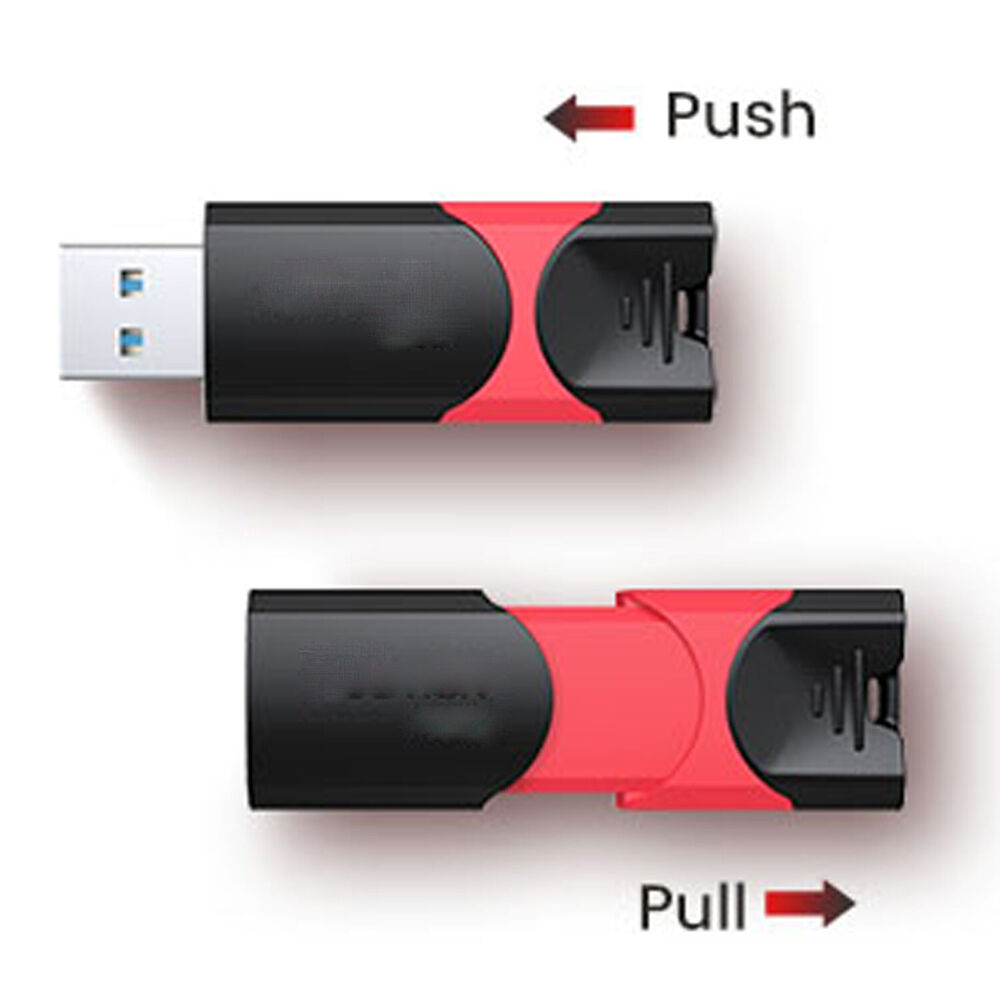 High-Speed USB 3.0 Retractable Flash Drive - 32GB, 64GB, 128GB Options