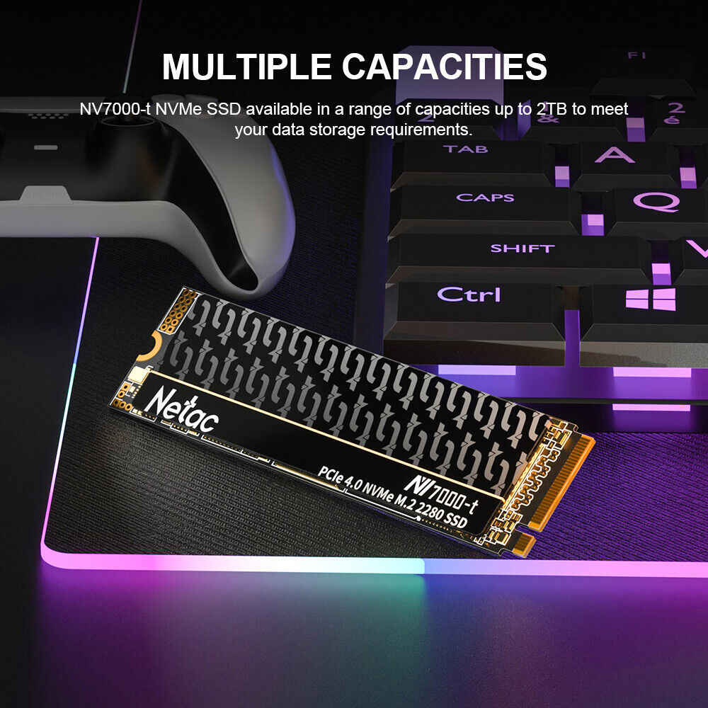 Netac 4TB & 2TB Internal PS5 SSD PCIe 4.0 M.2 NVMe High-Speed Storage