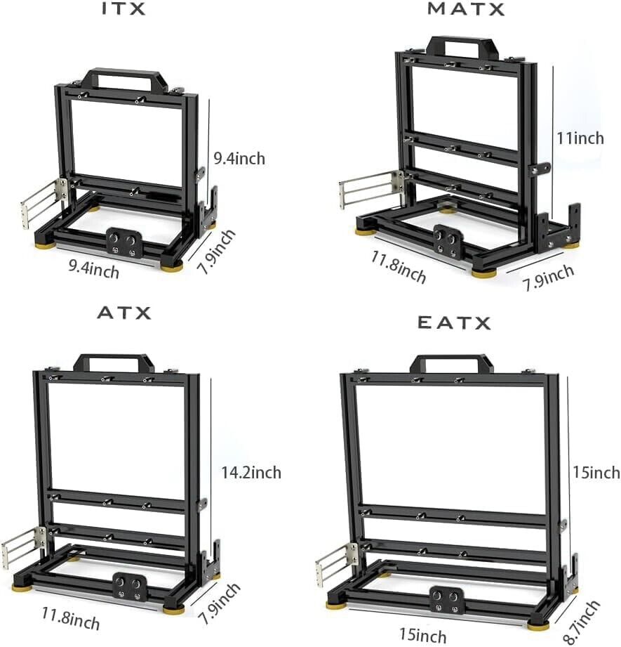 Premium Compact Open Chassis for DIY PC Builds - Dual Water Cooling Ready