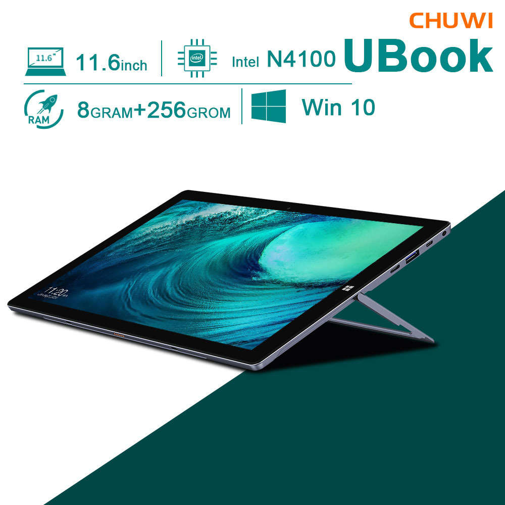CHUWI UBook X 12 - Windows 11 Tablet with Intel N4100 Quad Core, 8GB RAM, 256GB SSD