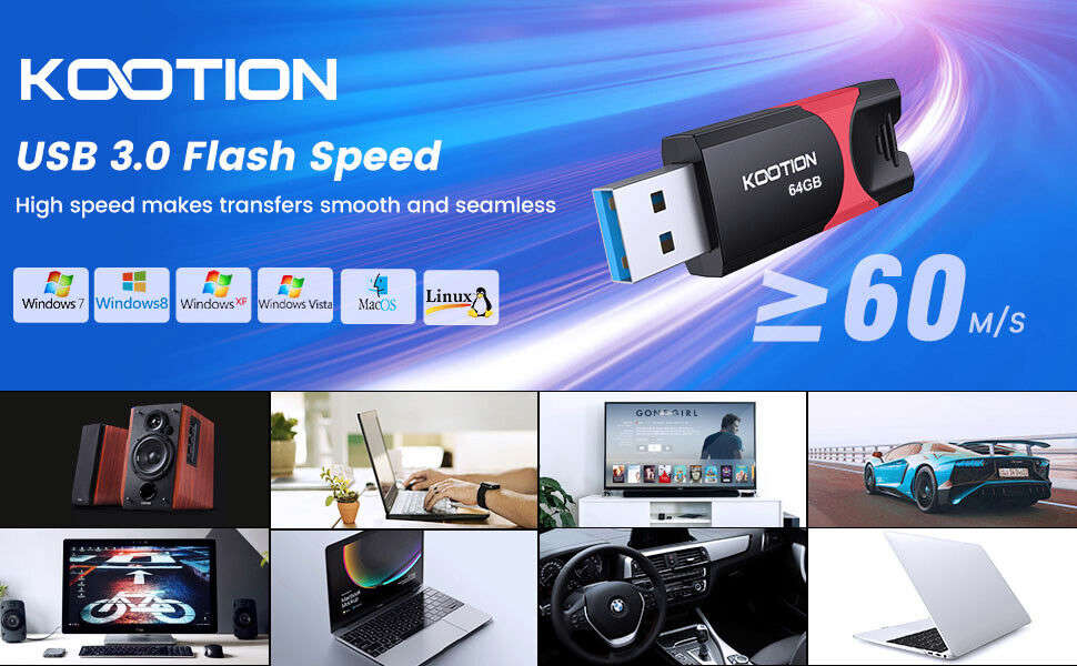 High-Speed USB 3.0 Flash Drive - Thumb Drive for Data Storage