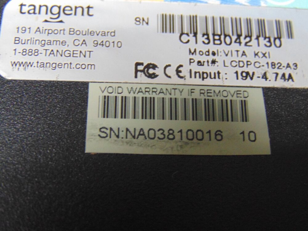 Tangent Vita Industrial All-in-One Computer with Intel i3 2120T, 4GB RAM