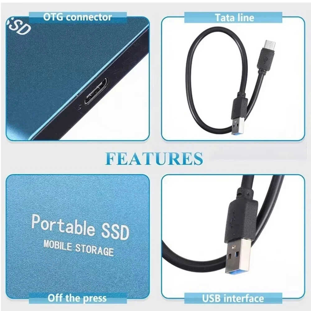 1TB High-Speed USB 3.1 Type-C External SSD