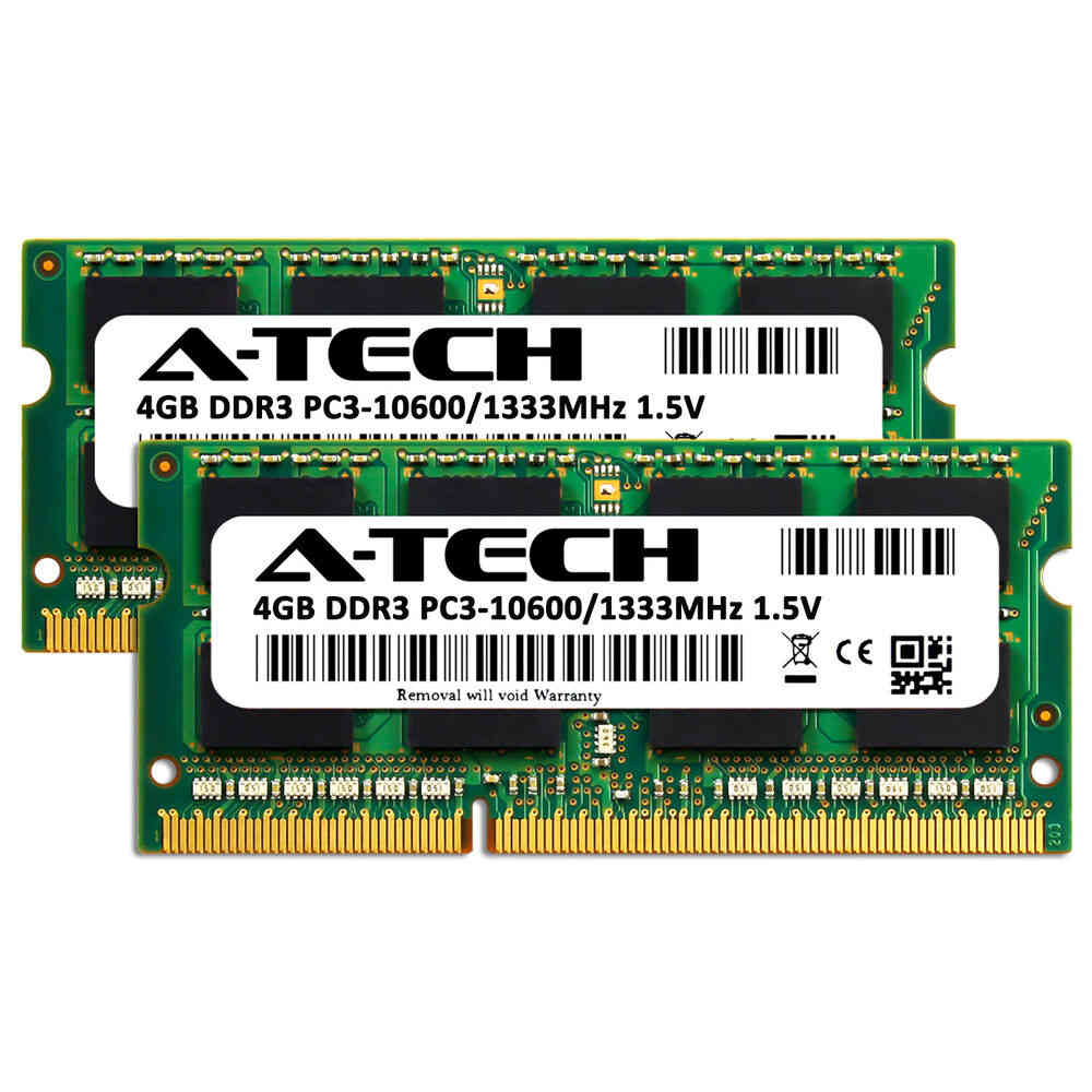 A-Tech 8GB DDR3 1333MHz Laptop RAM Upgrade Kit