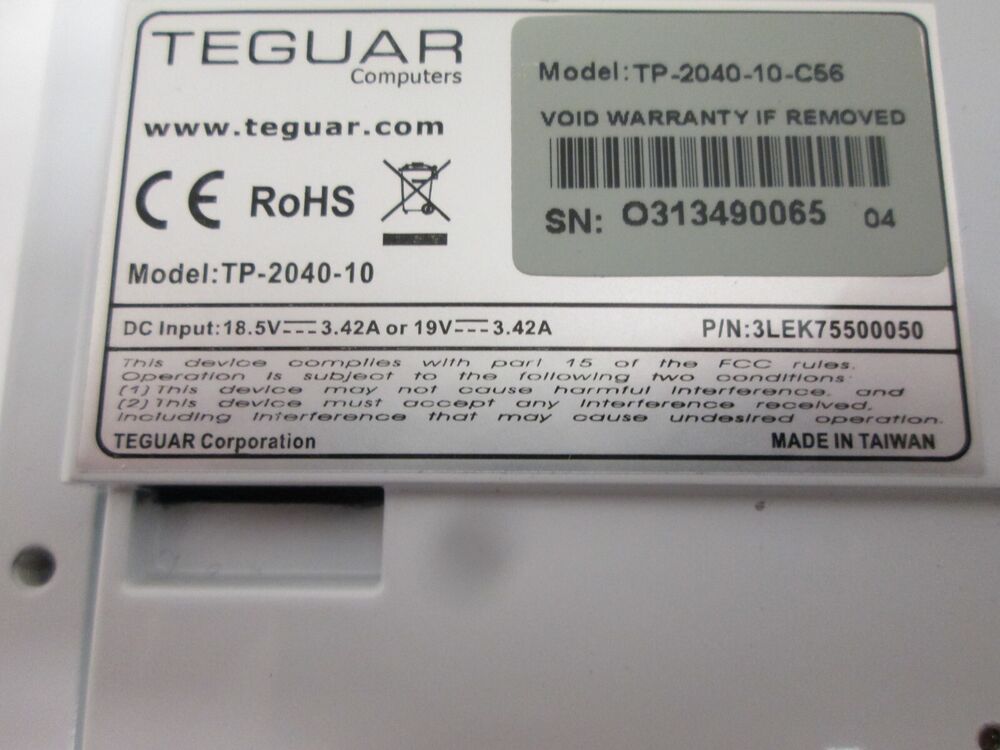 Teguar TP-2040-10 Industrial Touchscreen PC - Pre-Owned