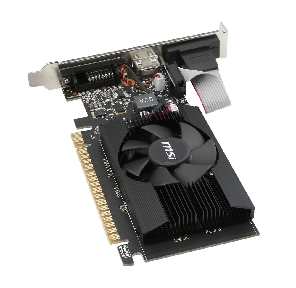 MSI NVIDIA GeForce GT 710 2GB DDR3 Low Profile Graphics Card