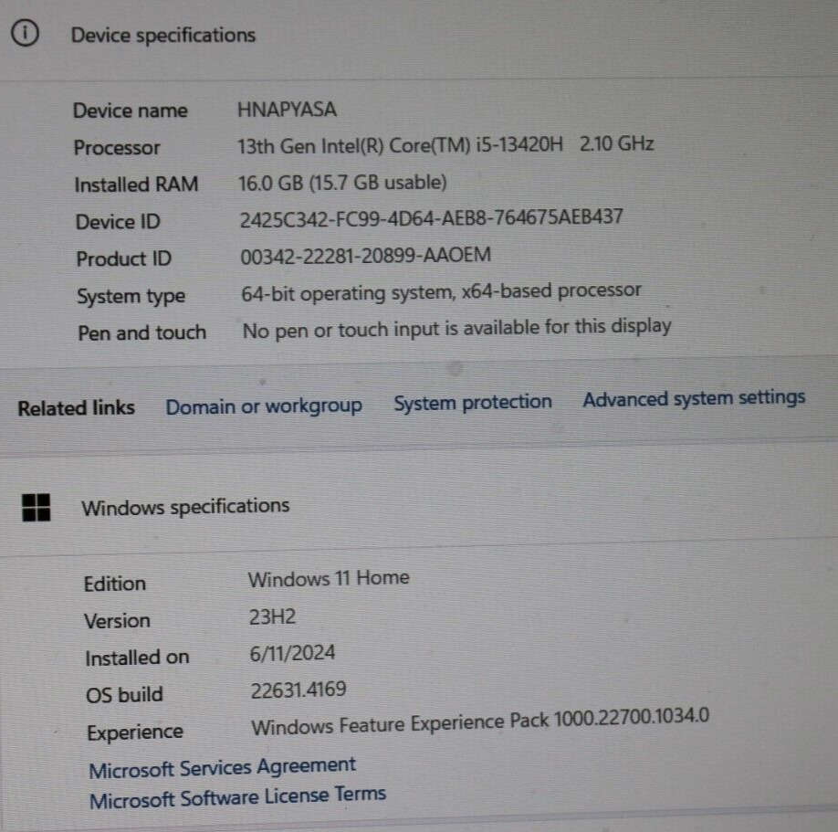 MSI Thin 15 B13UC Laptop with Intel Core i5-13420H, RTX 3050, 16GB RAM, 512GB SSD