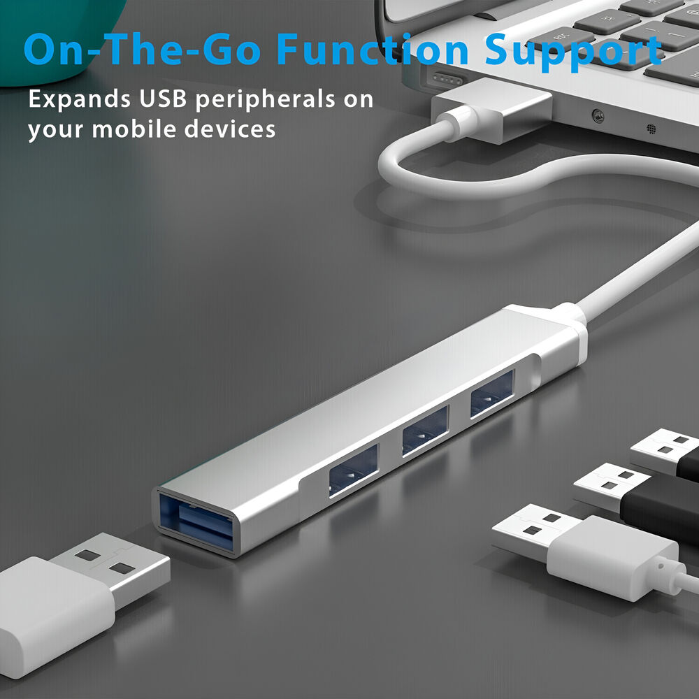 USB 3.0 4-Port Hub Splitter - High-Speed Connectivity for Multiple Devices