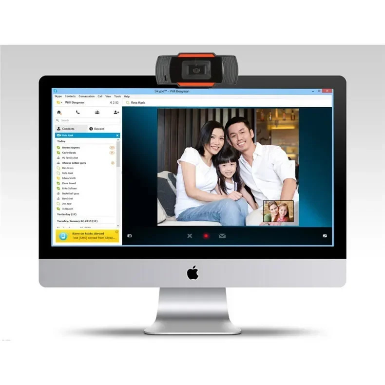 1080P HD Webcam with Auto Focus and Microphone for PC and Laptop
