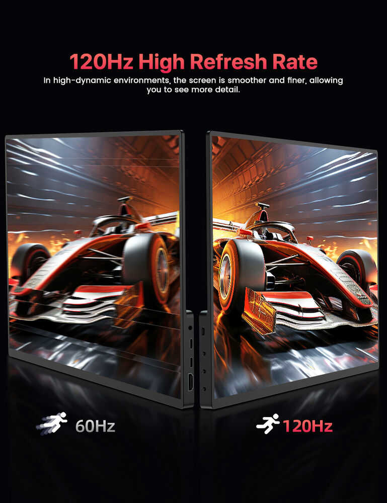 UPERFECT 16" 120Hz Portable Gaming Monitor with IPS Screen