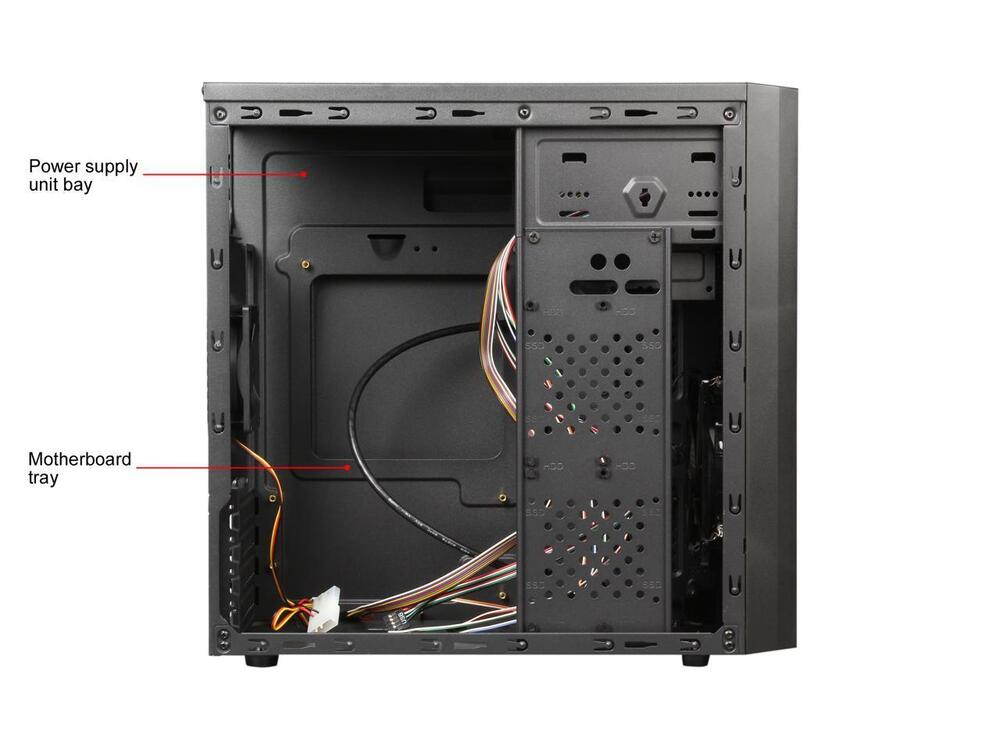 DIYPC MA08-BK Black SECC Micro ATX Mini Tower Computer Case
