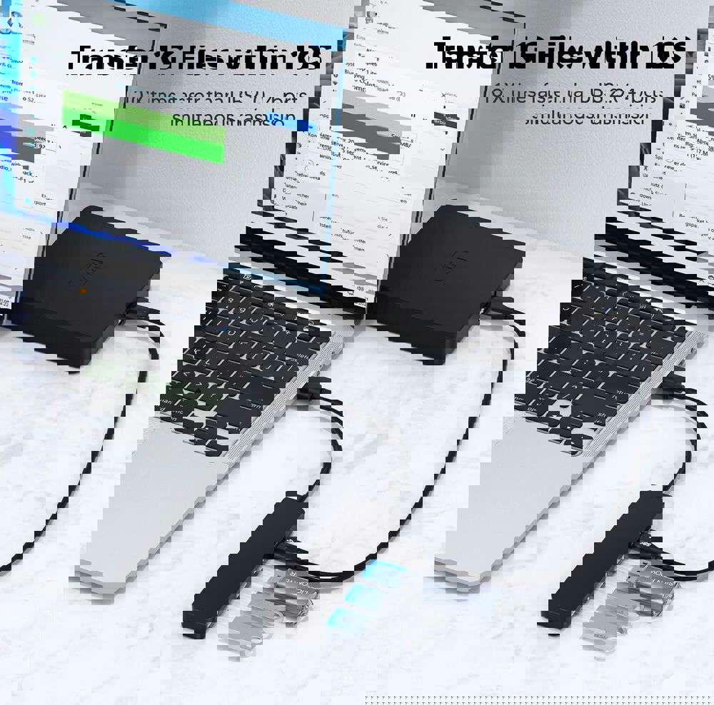 Tymyp 4-Port USB 3.0 Hub for Enhanced Connectivity
