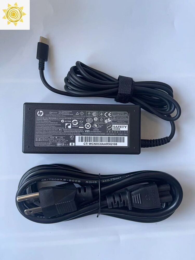 65W USB-C Charger for HP Spectre x360 Laptops
