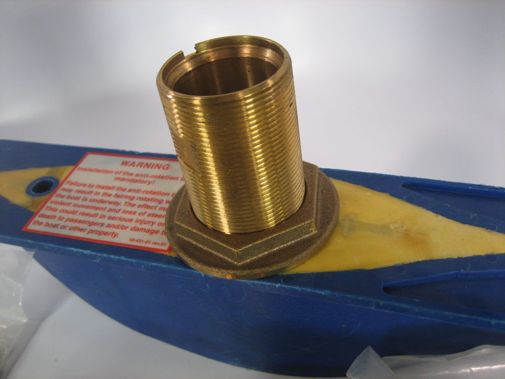 B&G 170kHz B122 Long Reach Bronze Depth Transducer for Network Instruments