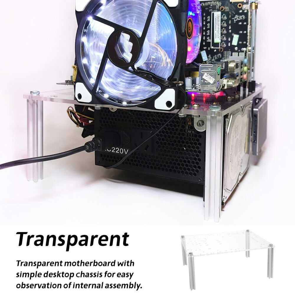 Portable Open Chassis Computer Cases Monitor Stand