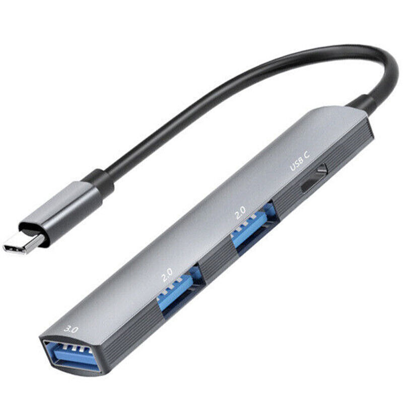 4-Port USB C Hub Adapter for MacBook Pro, Mac, Samsung
