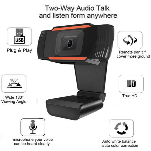 1080P HD Webcam with Auto Focus and Microphone for PC and Laptop